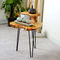 Bedroom 70cm Height Double Layer Rustic Pine Coffee Table